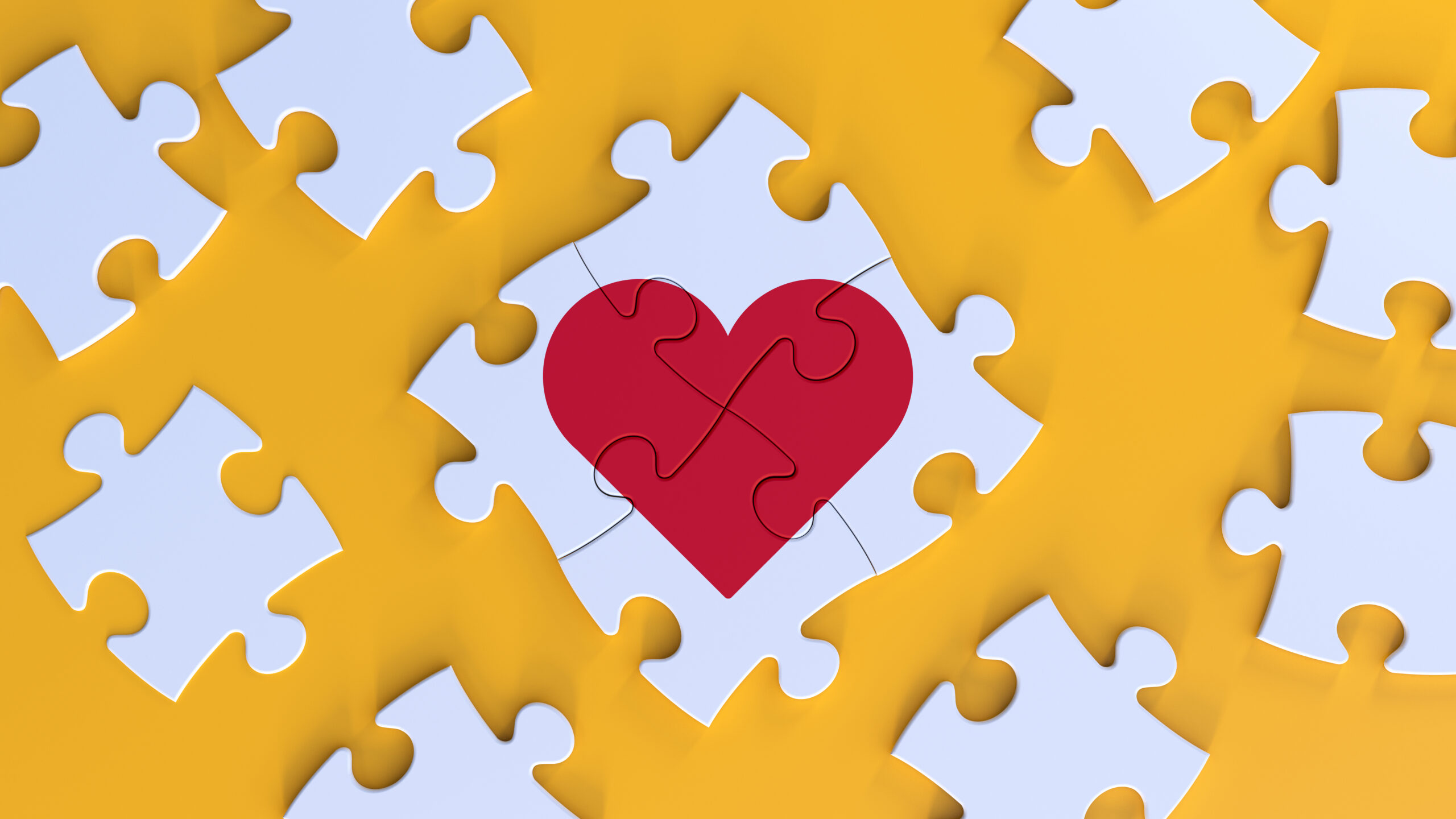 Love Puzzle Heart Connection